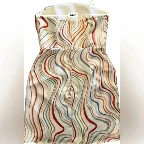 C/MEO Collective My Way Rainbow Mini Strapless Dress Size Small NWT - Picture 5 of 8